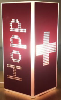 Dieselbe Lampe bei Nacht