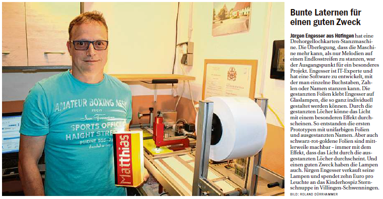 Namensleuchten ein echter Renner