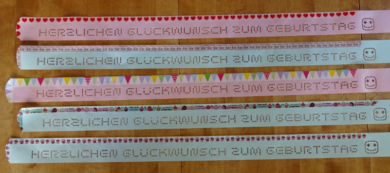 Die wahrscheinlich l?ngste Geburtstagskarte der Welt..